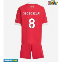 Liverpool Dominik Szoboszlai #8 Heimtrikotsatz Kinder 2025-26 Kurzarm (+ Kurze Hosen)